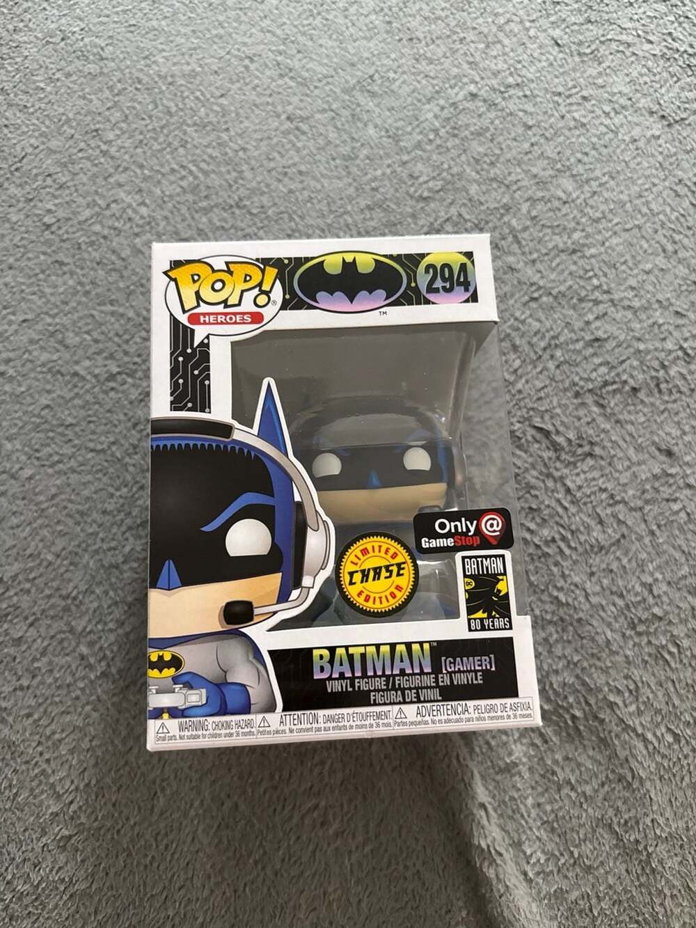 Funko Pop! Heroes Batman [Gamer] #294 Limited Chase Edition GameStop Exclusive